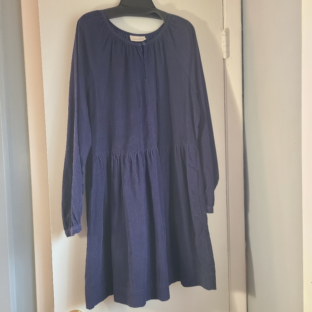 Universal Thread Relax Navy Blue Corduroy Dress Size L